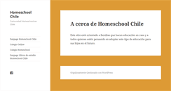 Desktop Screenshot of homeschool.cl